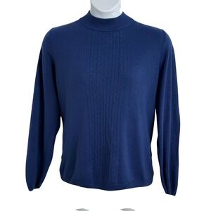 Allison Daley Women's Long Sleeve Mock Collar Pullover Sweater